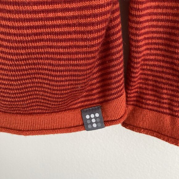 Title Nine Synergy Rolled Mock Neck Sweater Size Medium Striped Outdoor Casual - Picture 4 of 9